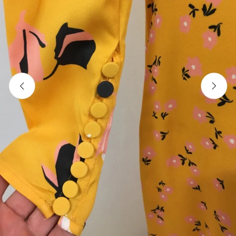 Self-Portrait Yellow Floral Maxi Dress NWT - Picture 4 of 6